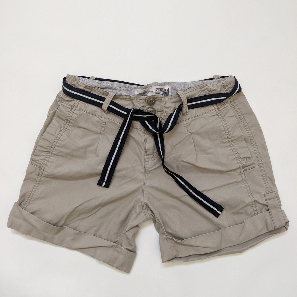 Converse On Star Belted Cargo Shorts, Women's 8